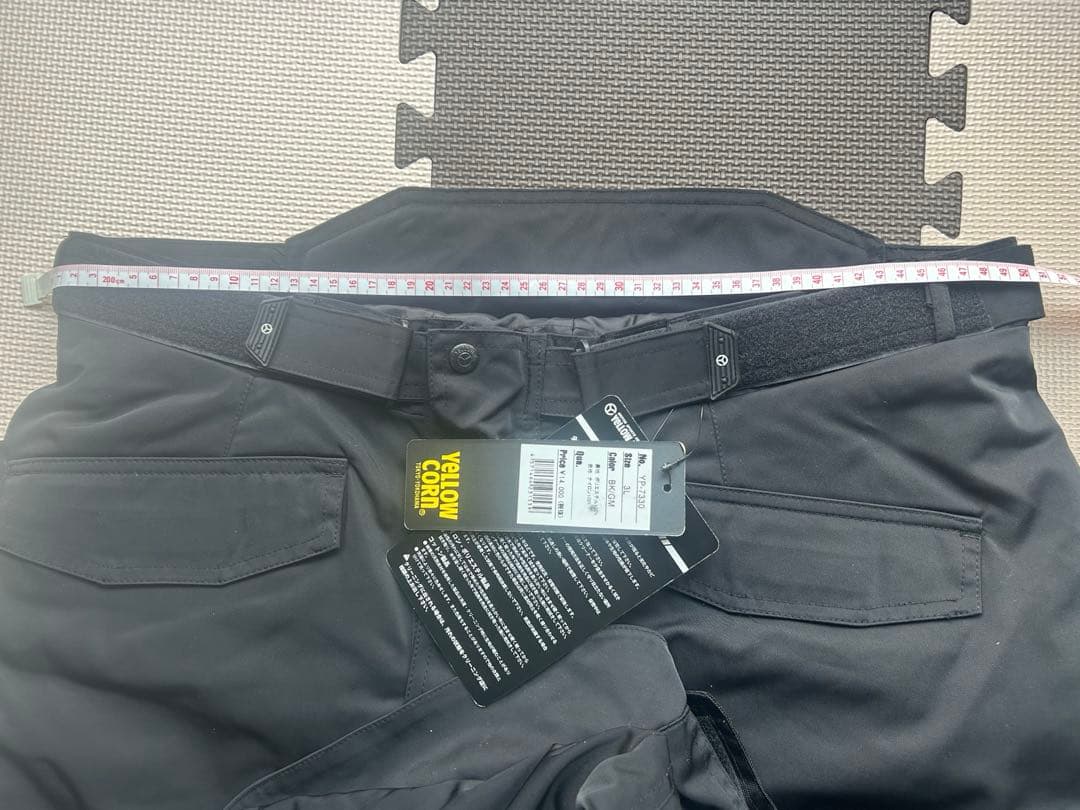 YeLLOW CORN 防寒オーバーパンツブラック(3Lサイズ)