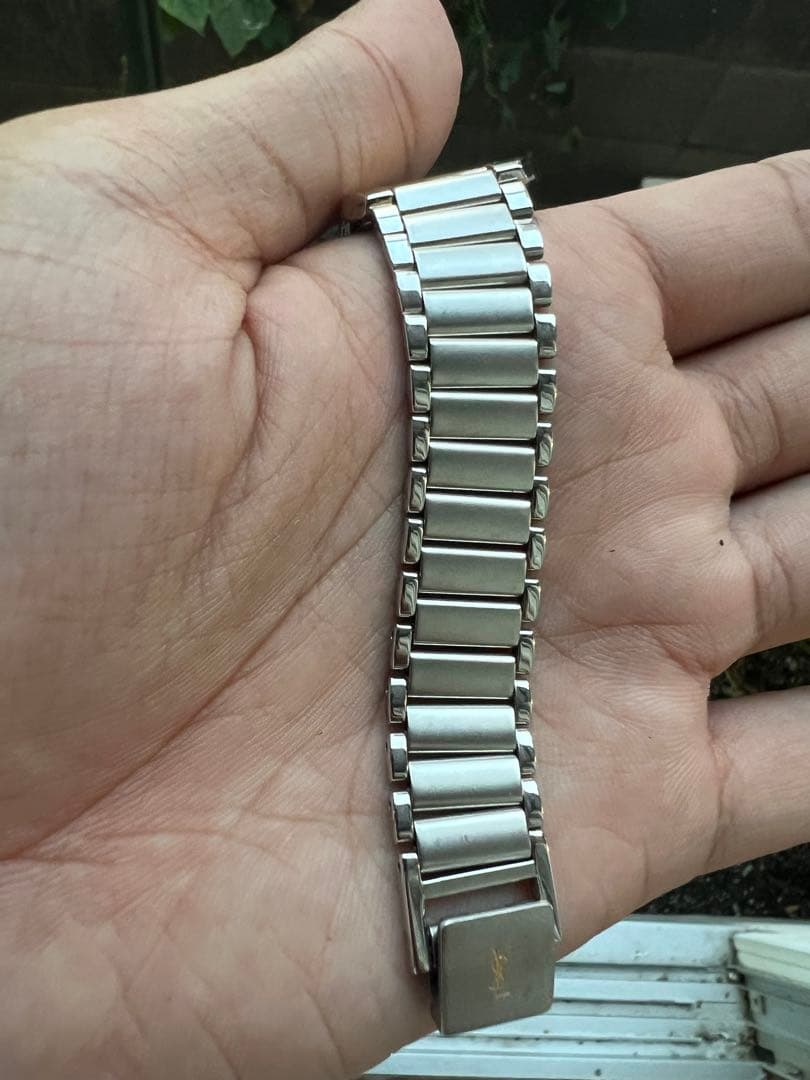 YSL ブラックダイヤル クォーツ腕時計