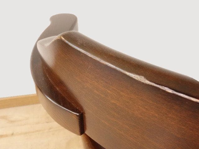 飛騨産業　キツツキ　穂高　アームチェアー③　イス　椅子　 木製　再塗装済ＵＳＥＤ
