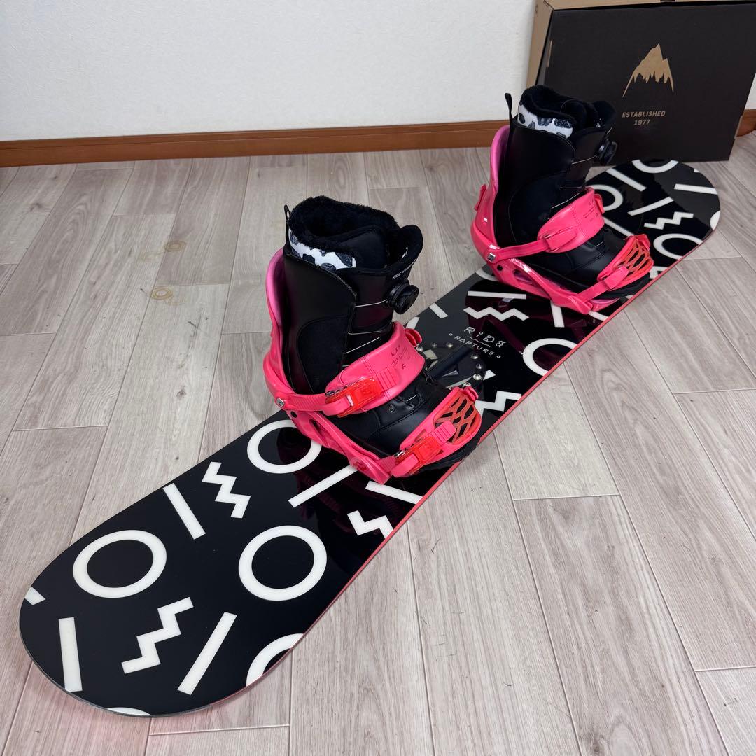 ブーツ無しRIDE RAPTURE レディーススノーボードセット143cm