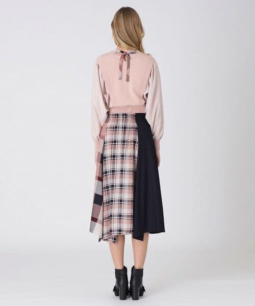 新品タグ付き！ブルーレーベルクレストブリッジ エアリーツイルスカート