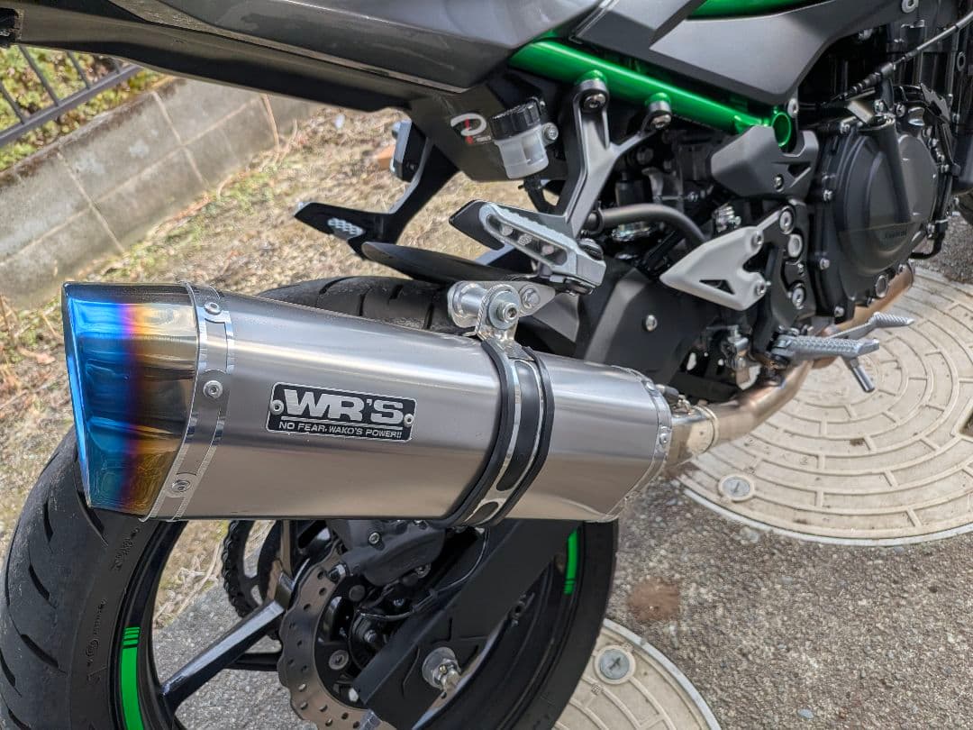 WR'S SS-OVAL スリップオンマフラー Ninja400 / Z400用