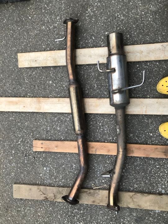 日産 ER34 ENR34 HR34 スカイライン 4ドア NA用 砲弾マフラー