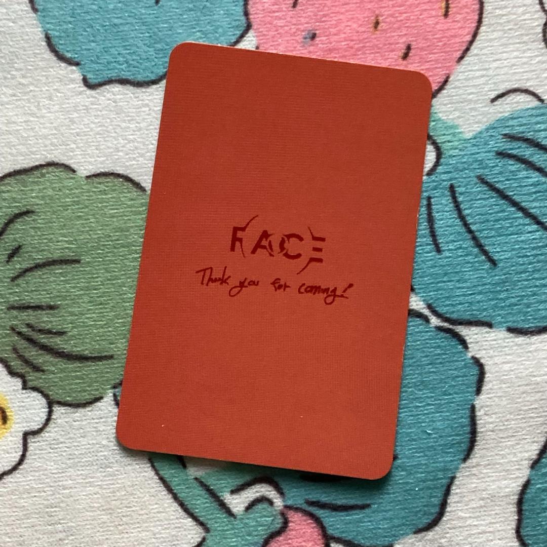 BTS FACE JPFC ジミン ラキドロ 枚数限定 トレカ