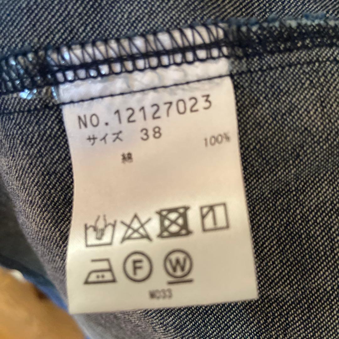 センソユニコ ルクルカ　デニム 長袖シャツワンピース