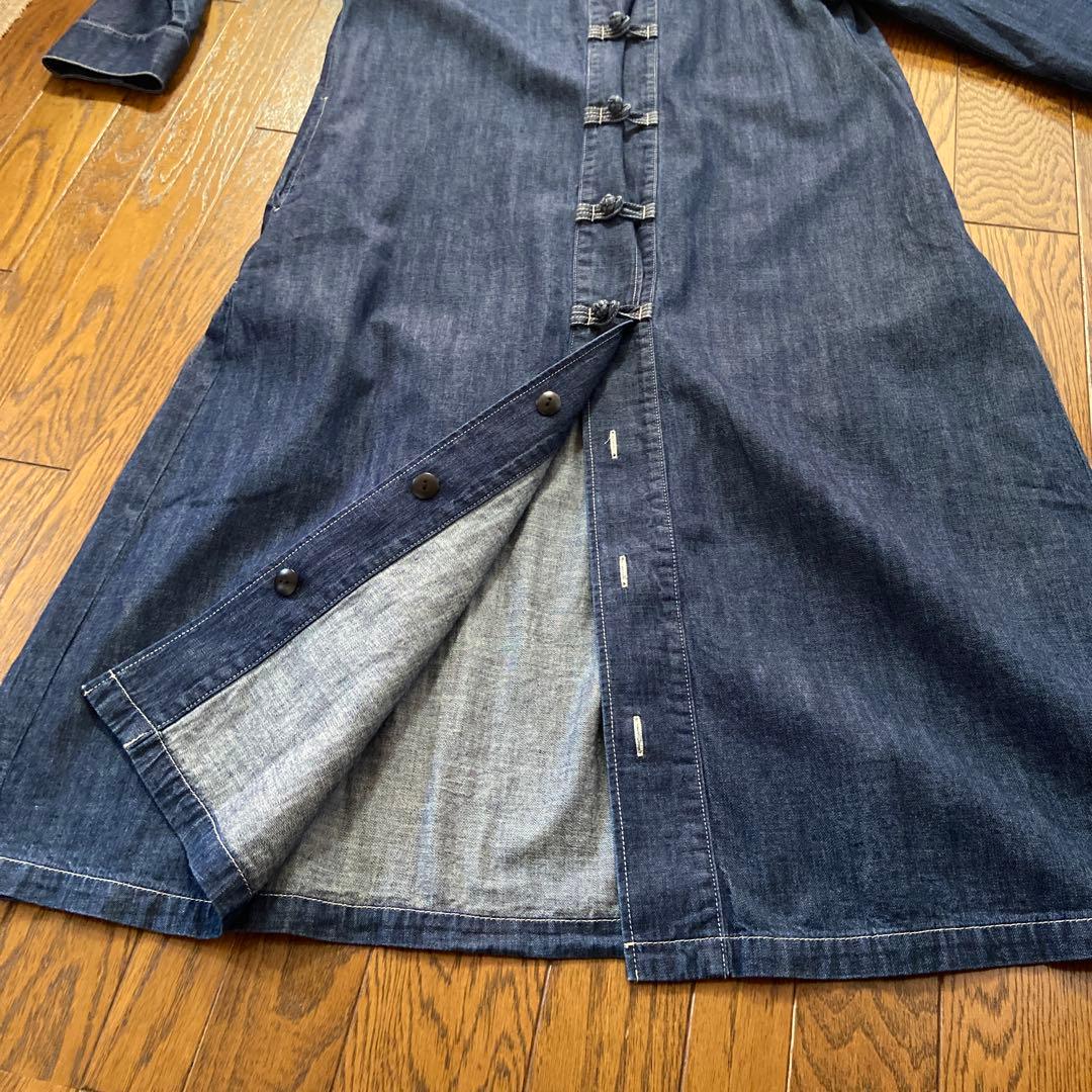 センソユニコ ルクルカ　デニム 長袖シャツワンピース