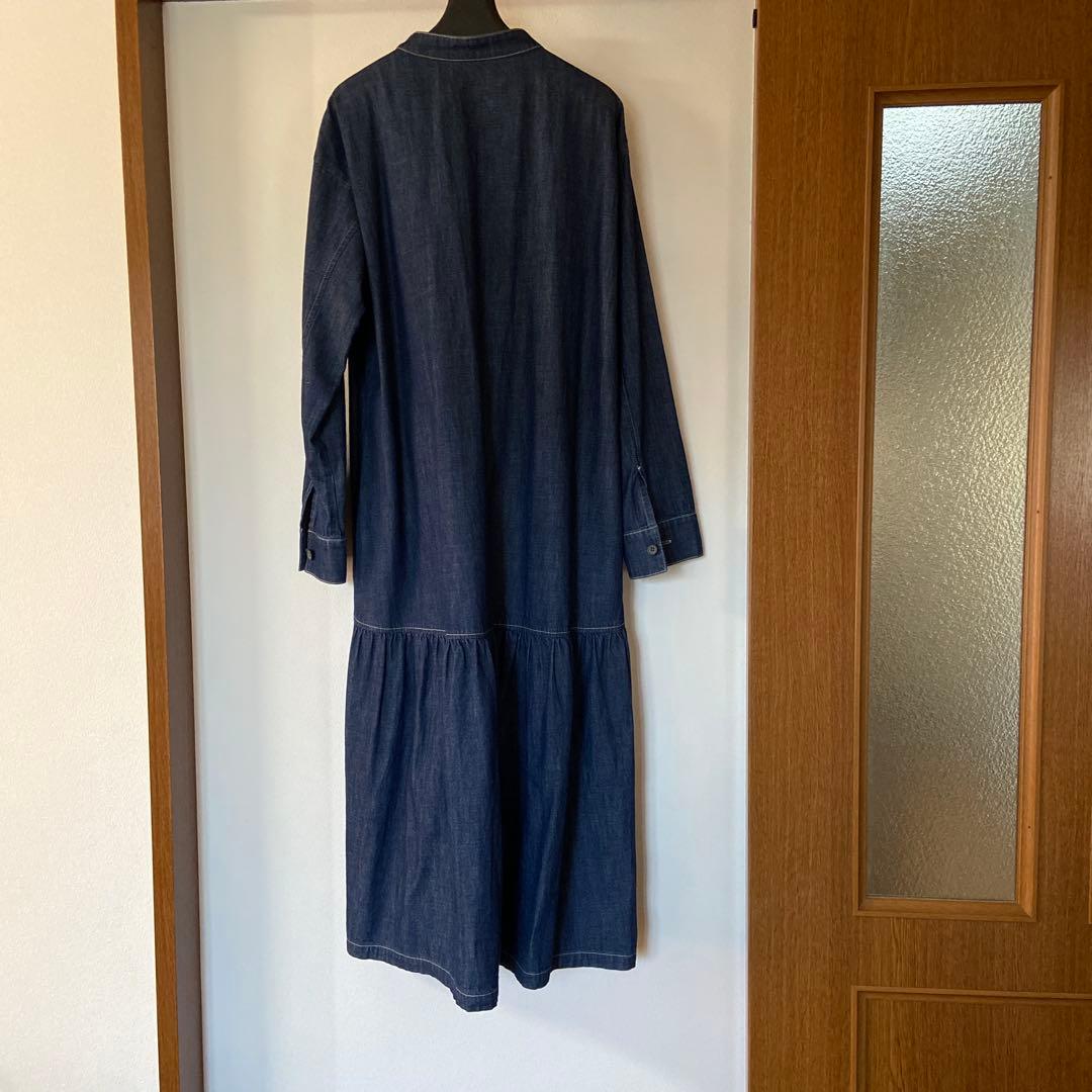 センソユニコ ルクルカ　デニム 長袖シャツワンピース