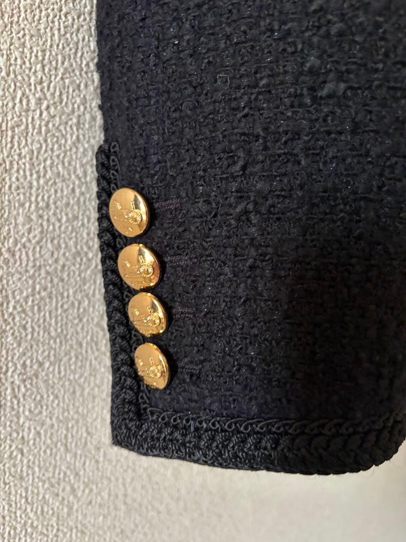 セリーヌ　シャスール　ジャケット　ブラック　36 美品