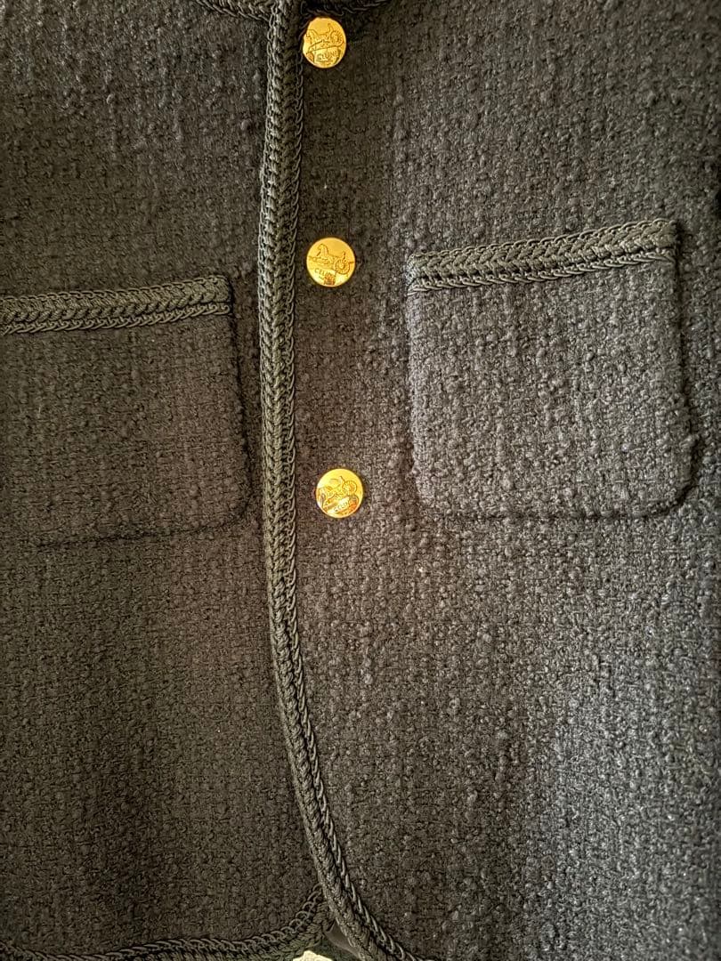 セリーヌ　シャスール　ジャケット　ブラック　36 美品