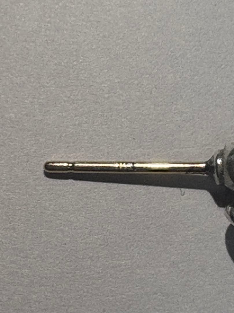 【極美品】 クロムハーツ ピアス CHプラス ピラミッド ドロップ ポスト14K