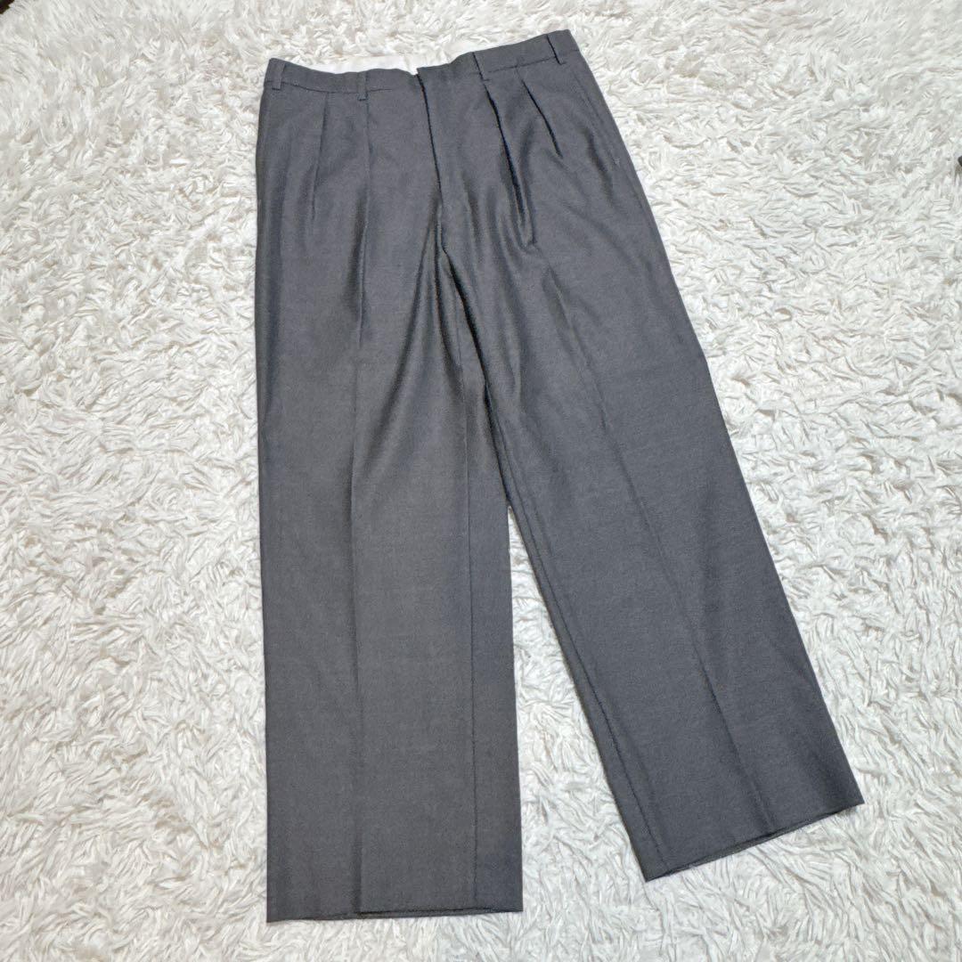 Burberrys ダブルスーツ L AB6 グレーモヘア混 ホースボタン