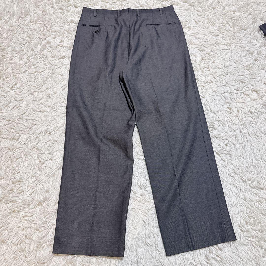 Burberrys ダブルスーツ L AB6 グレーモヘア混 ホースボタン