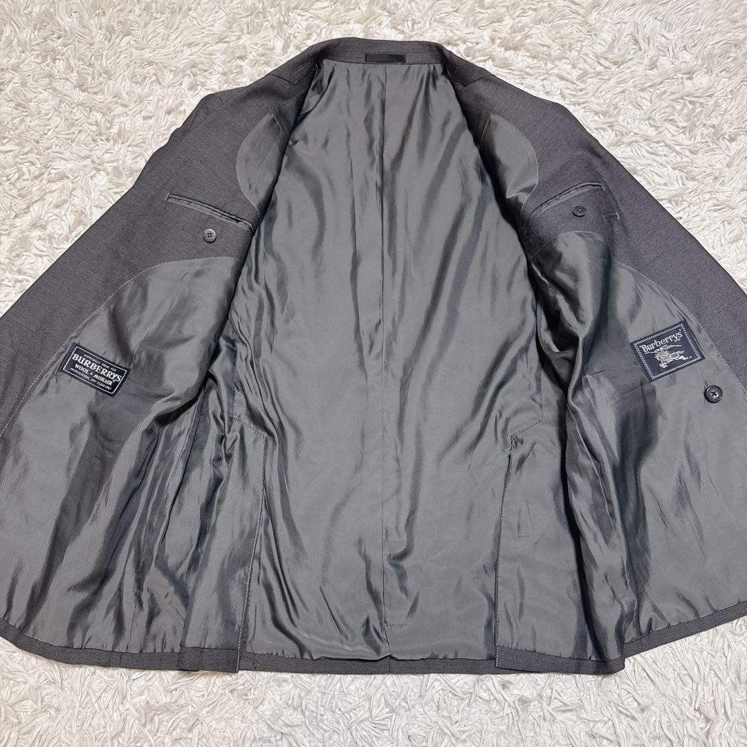 Burberrys ダブルスーツ L AB6 グレーモヘア混 ホースボタン