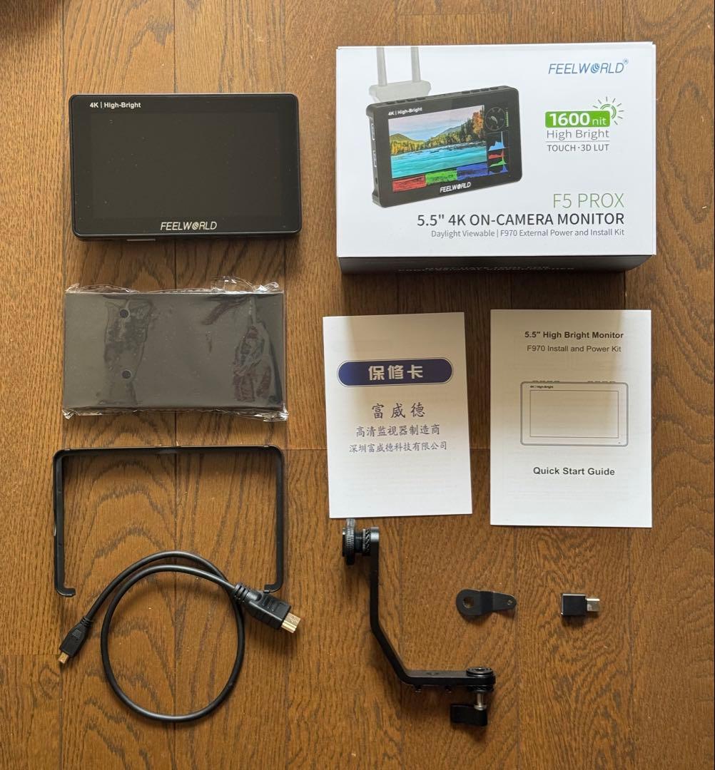 【美品】FEELWORLD F5 PROX 5.5インチ 4Kモニター