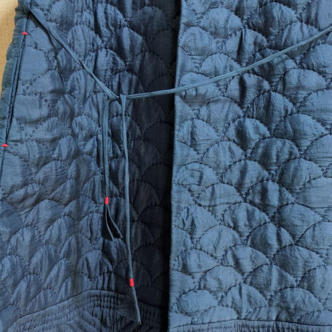 45Rカディシルクキルティングロングベスト