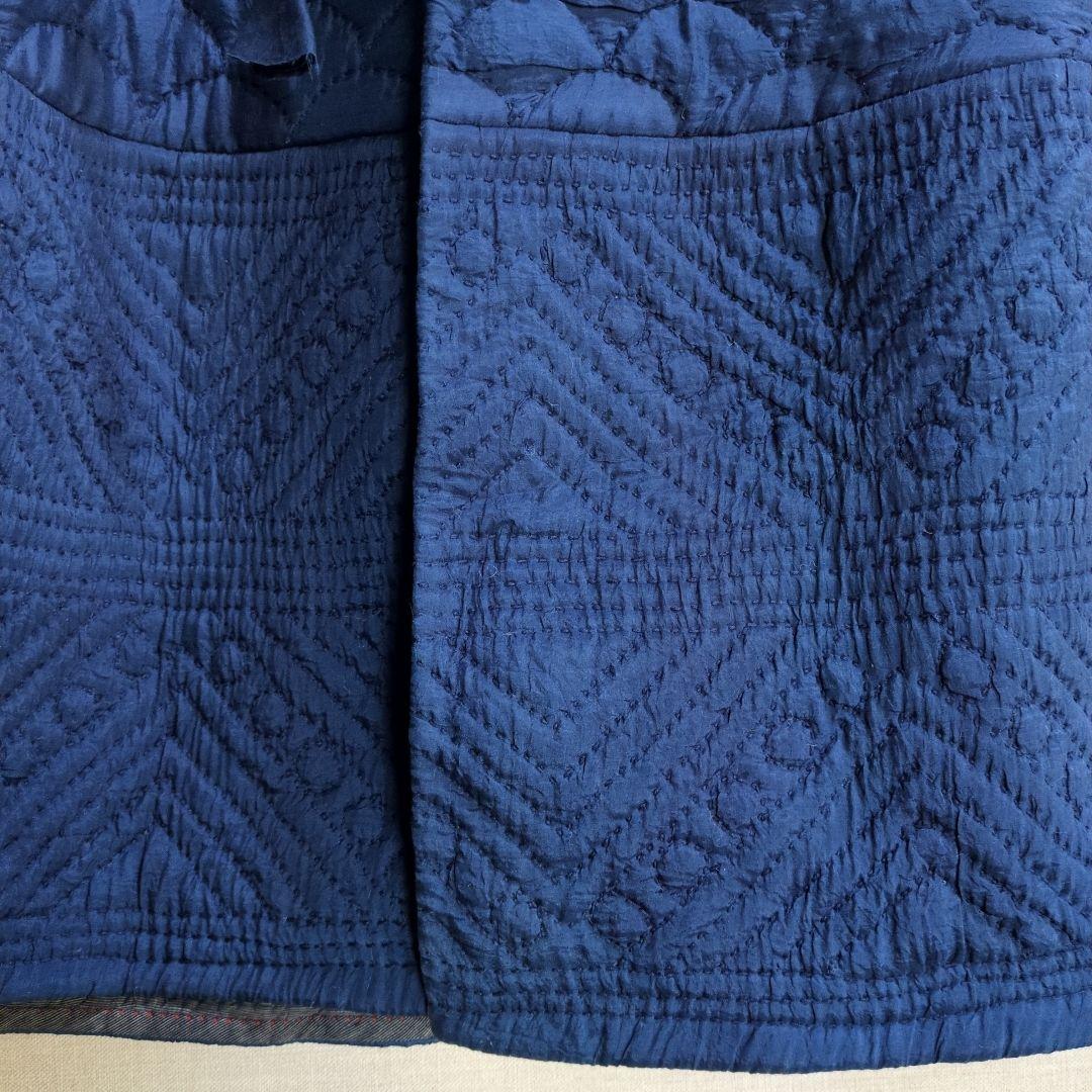 45Rカディシルクキルティングロングベスト