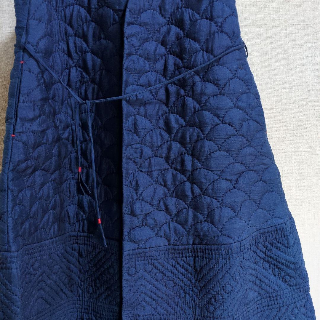 45Rカディシルクキルティングロングベスト