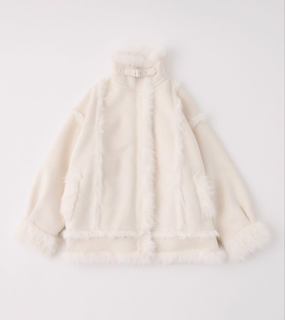 one after another NICE CLAUP ムートンミドルコート