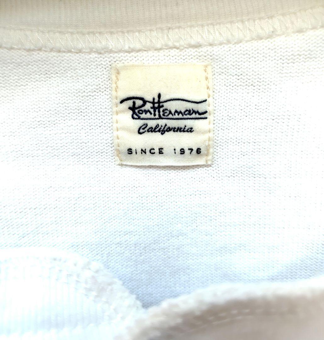 【Ron herman】24AW ハイゲージヘンリーネック長袖シャツ　ホワイト