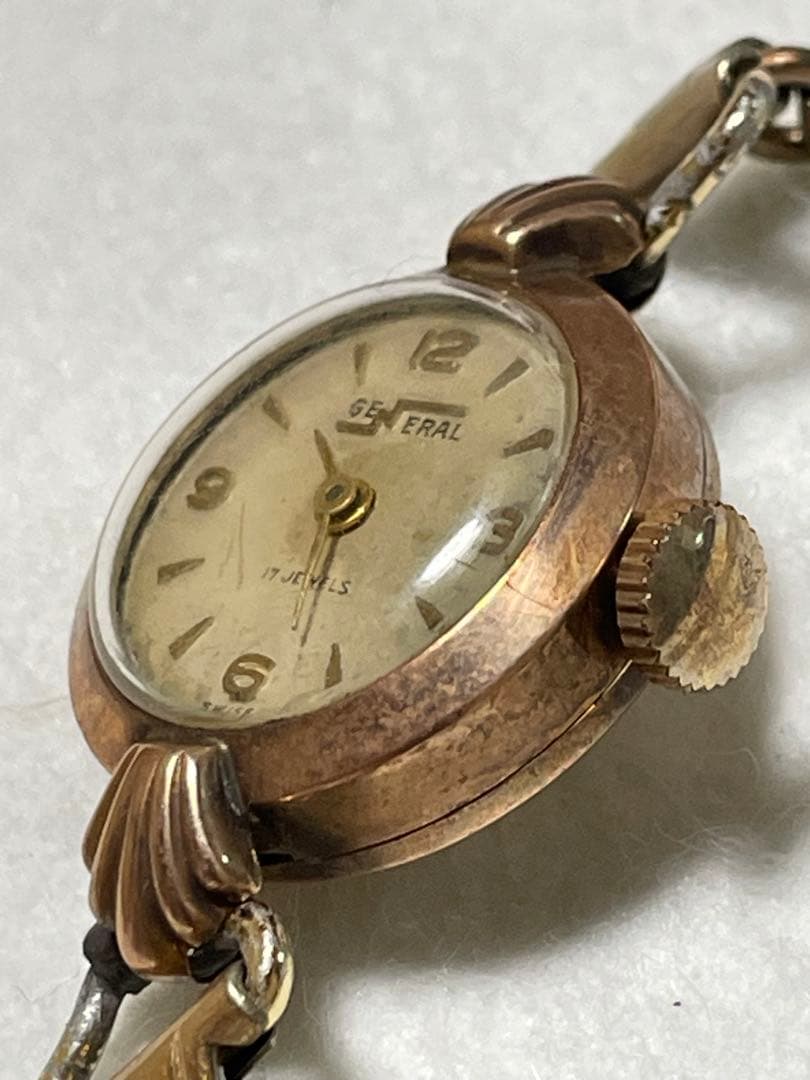 18金レディース腕時計×2点まとめて GENERAL・PIERCE 中古品