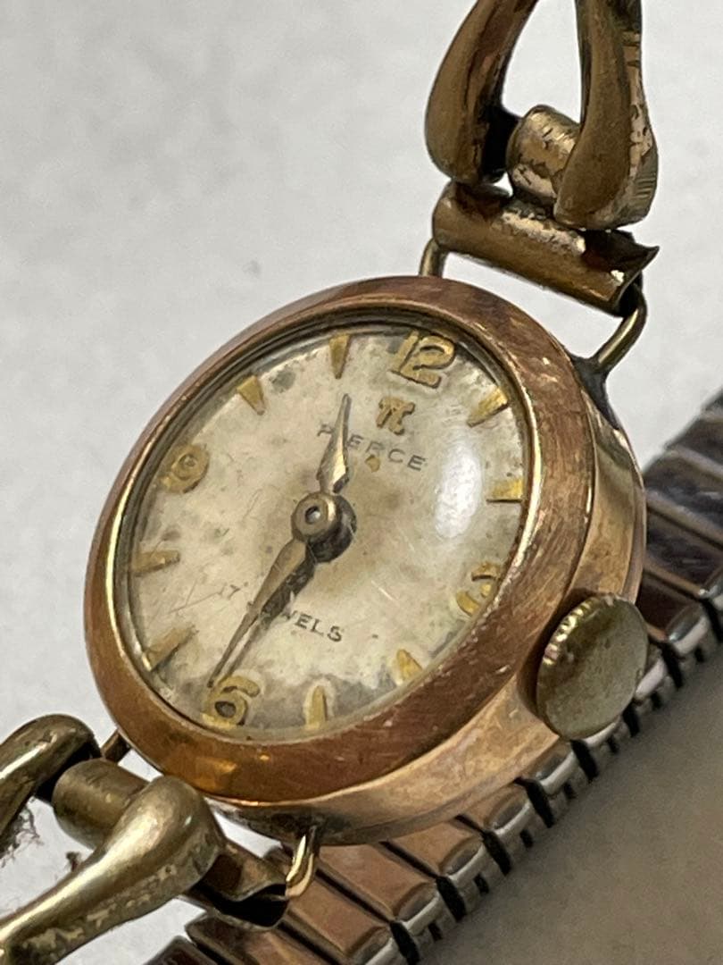 18金レディース腕時計×2点まとめて GENERAL・PIERCE 中古品
