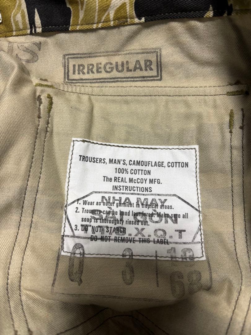 THE REAL McCOYS ゴールドタイガーボトムス IRREGULAR