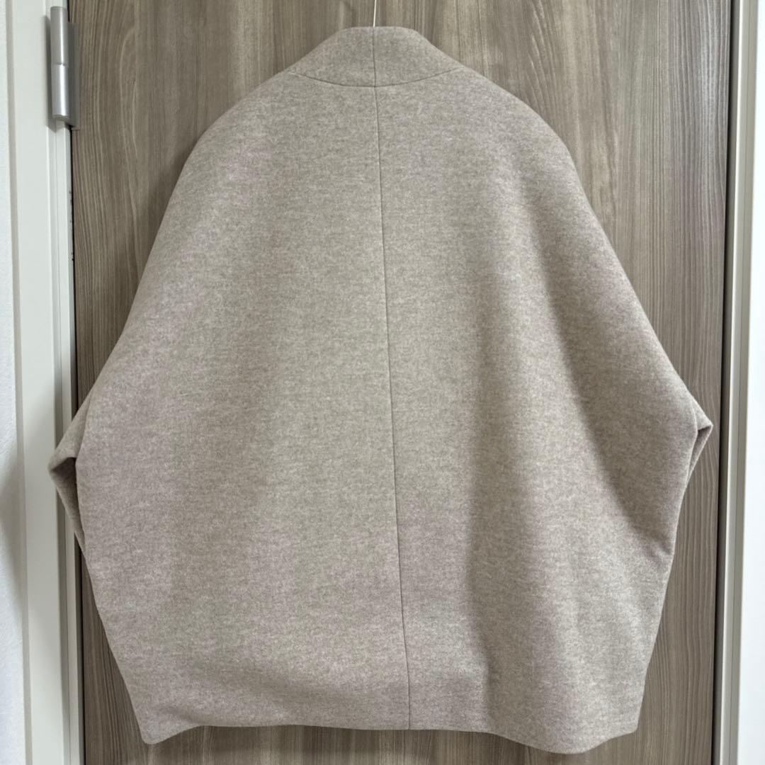 サロン アダム エ ロペ　ノーカラーウールコート