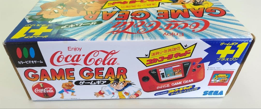 【電池付】コカ・コーラキッド　ゲームギア　箱、説明書完備　平成初期レトロ