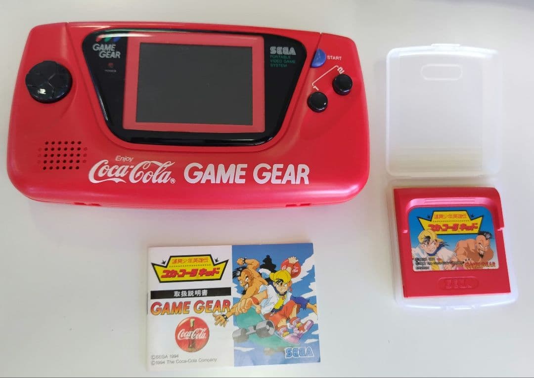 【電池付】コカ・コーラキッド　ゲームギア　箱、説明書完備　平成初期レトロ