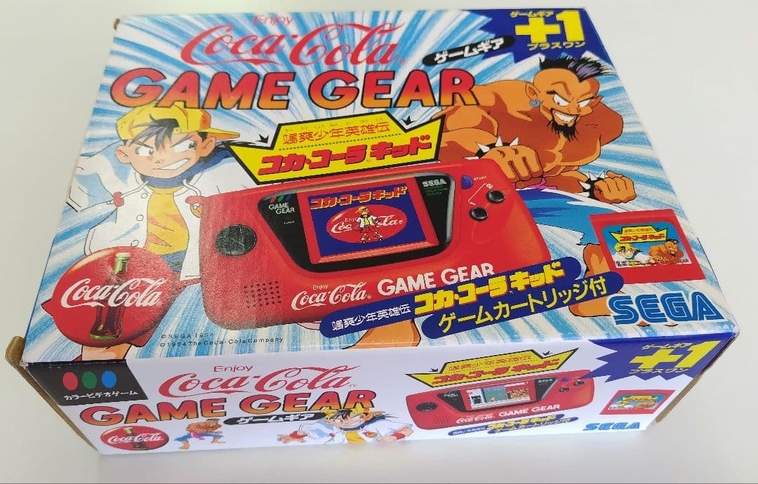 【電池付】コカ・コーラキッド　ゲームギア　箱、説明書完備　平成初期レトロ