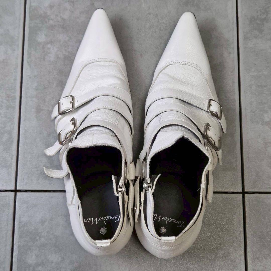 希少 TORNADO MART トリプルベルテッド ハーフブーツ