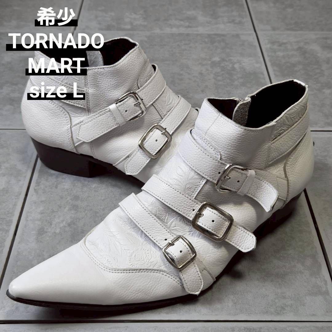 希少 TORNADO MART トリプルベルテッド ハーフブーツ