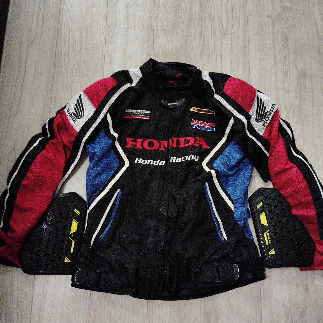 HRC Honda Racingジャケット ブルー/レッドL 胸部プロテクター付