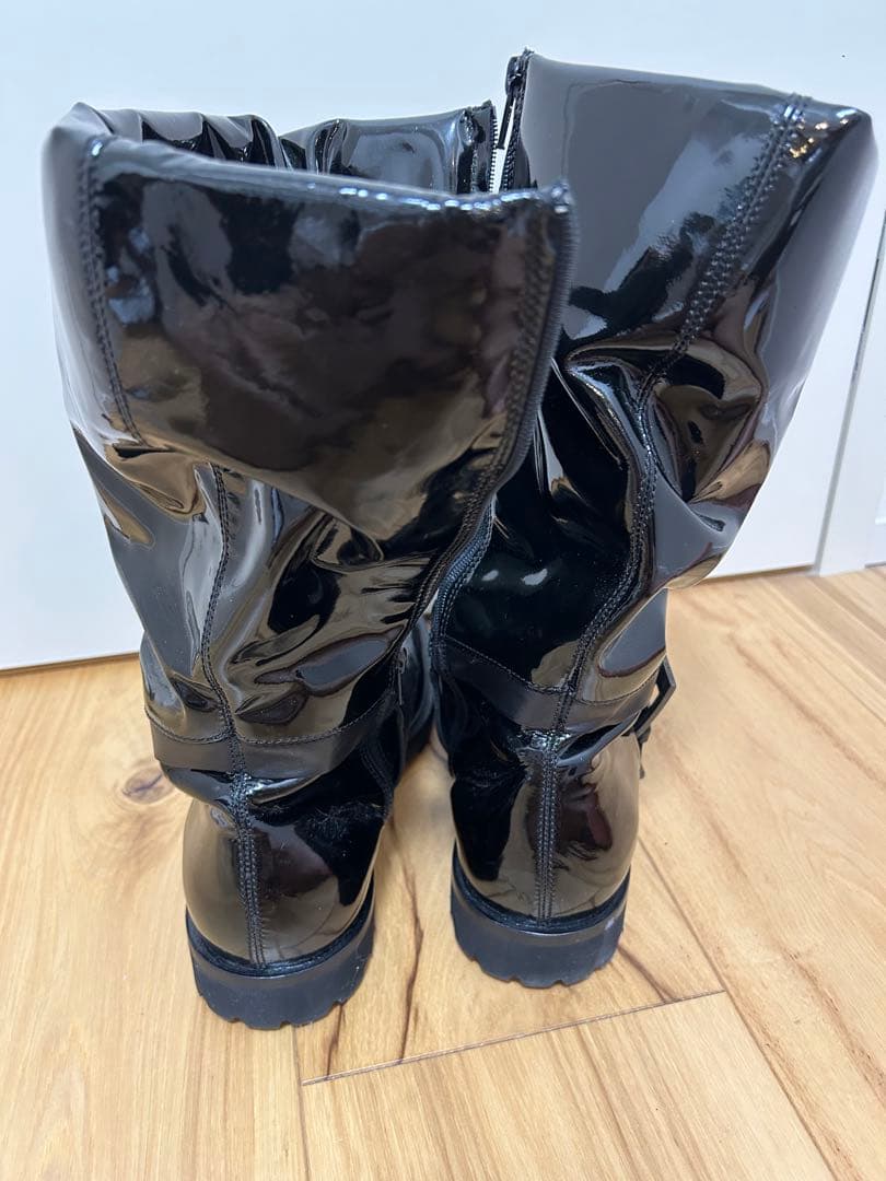 EMPORIO ARMANI ブラックロングブーツ