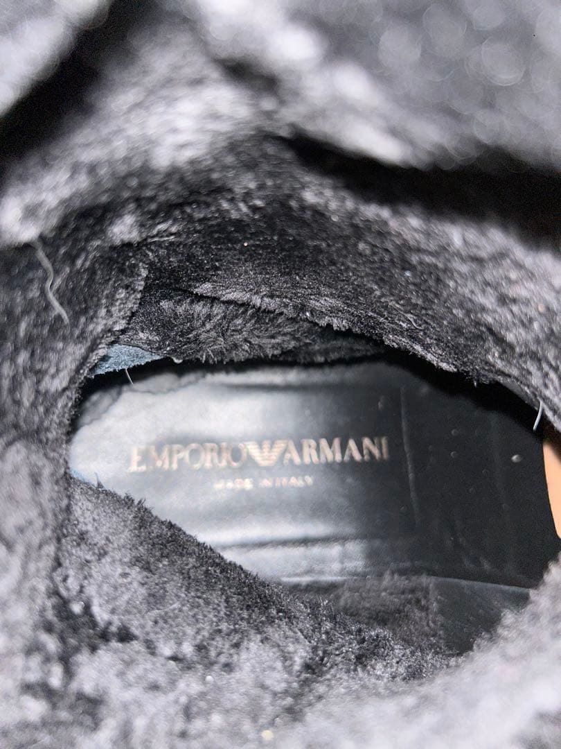 EMPORIO ARMANI ブラックロングブーツ
