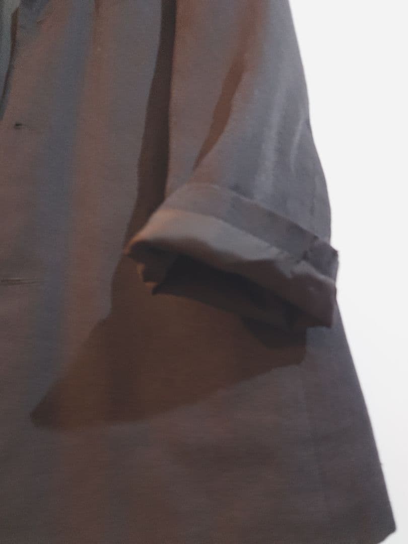 【美品】ISSEY MIYAKE ノーカラージャケット L