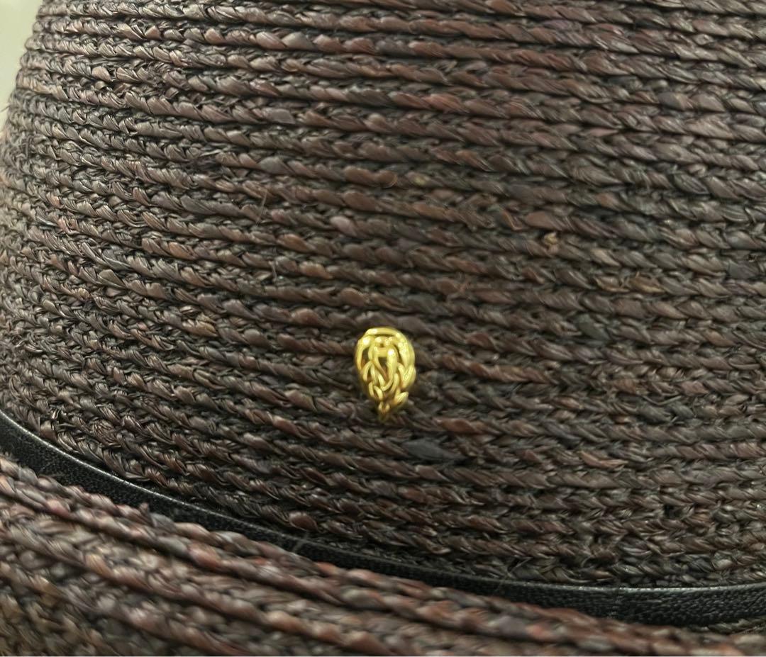 美品♡ヘレンカミンスキーラフィアハットBATYA