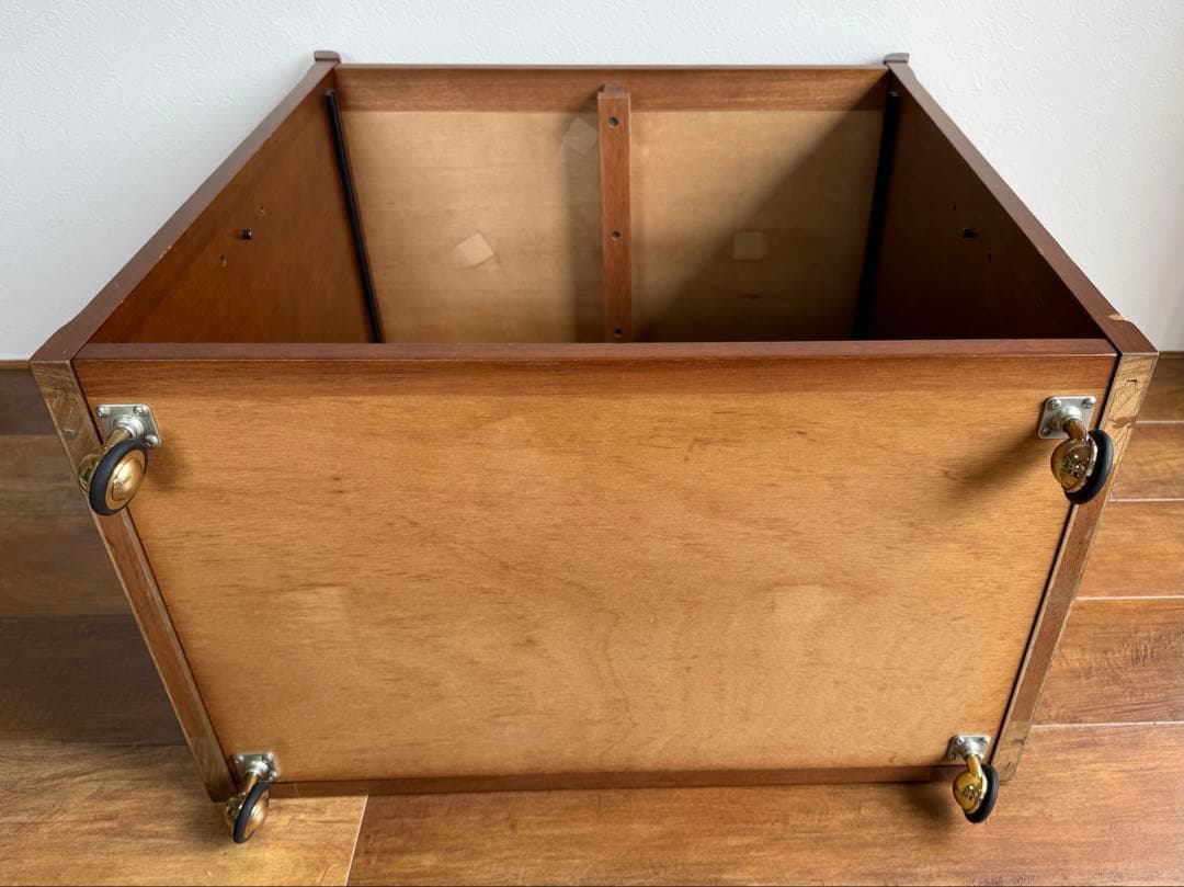 マルニ木工 地中海シリーズ ワゴン ビーチ材 ペーパーメッシュ キャスター4輪