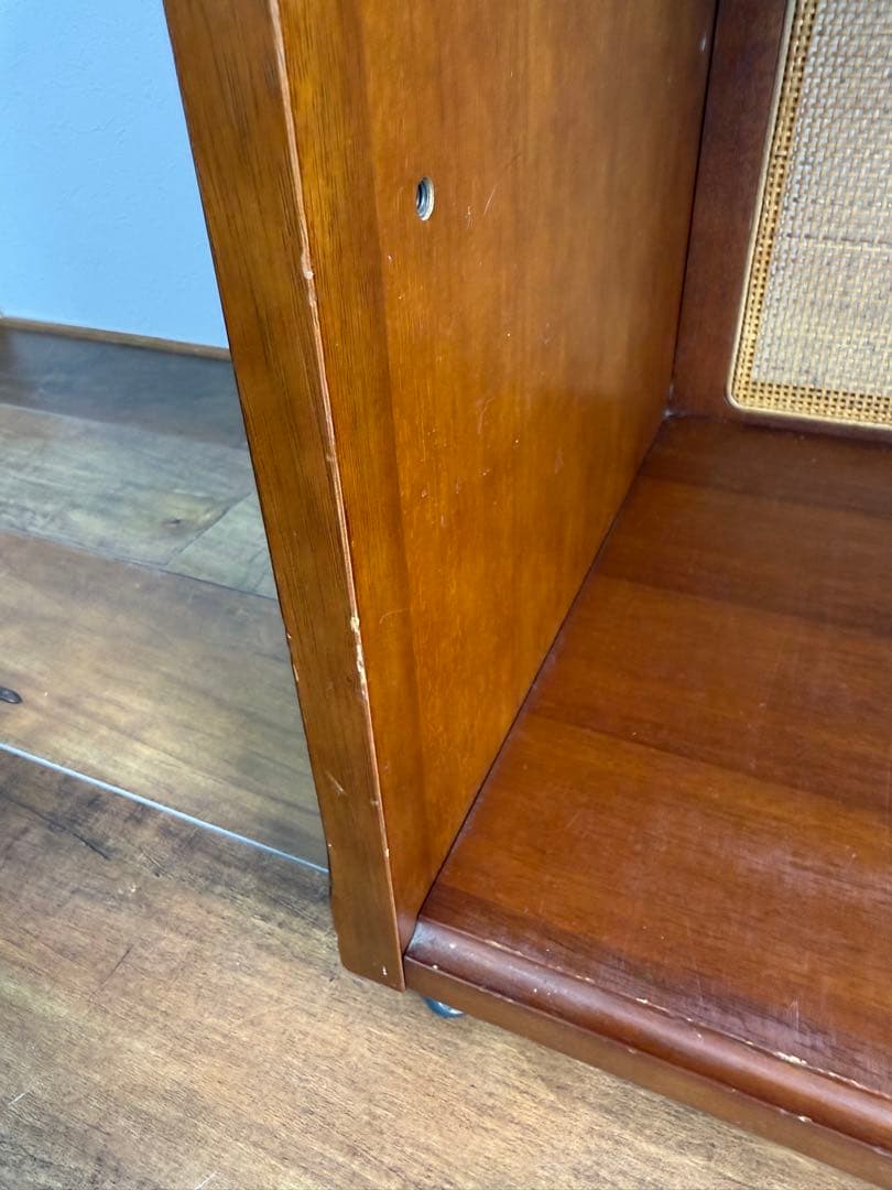 マルニ木工 地中海シリーズ ワゴン ビーチ材 ペーパーメッシュ キャスター4輪