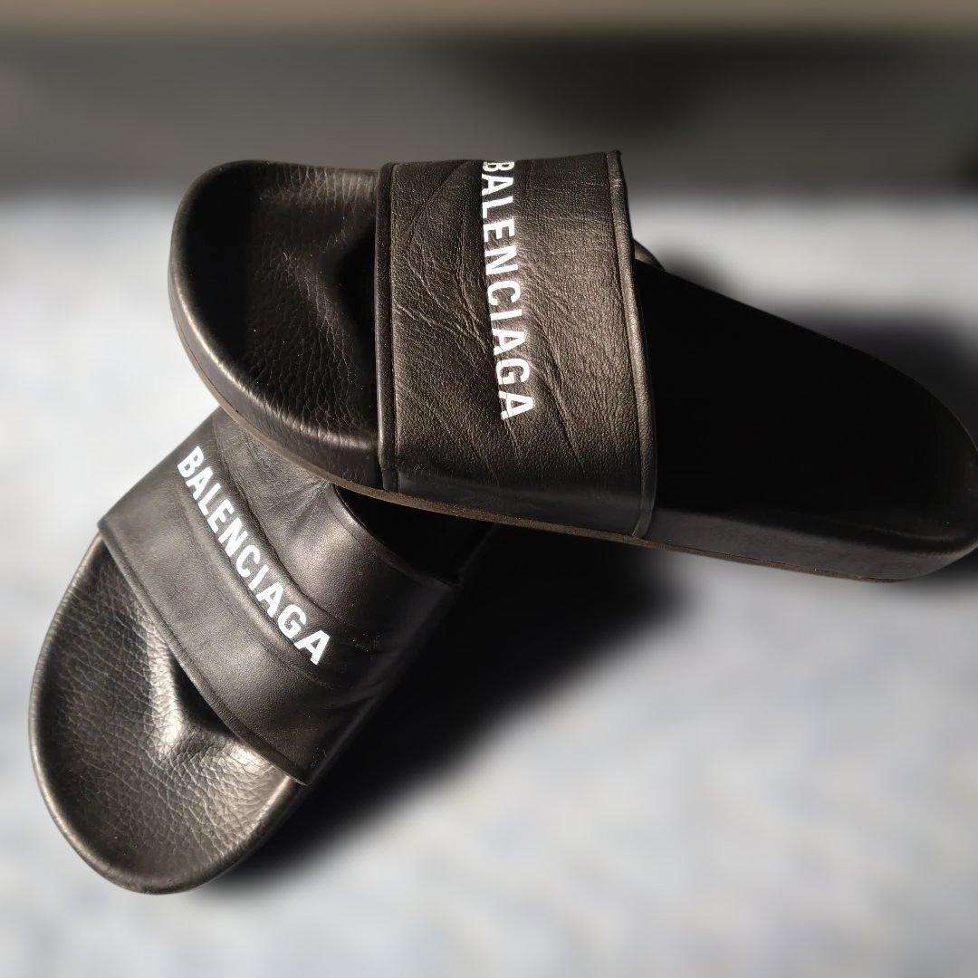 【yuraさま専用】BALENCIAGA ブラック サンダル（25㌢）