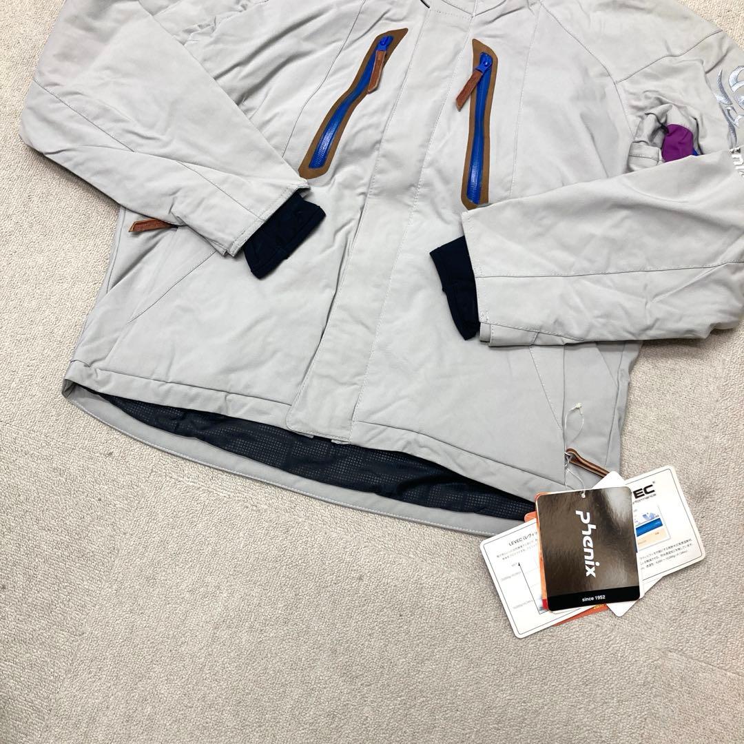 新品　訳あり　phenix スキーウェア　ジャケット　Mサイズ　シルバー　防水