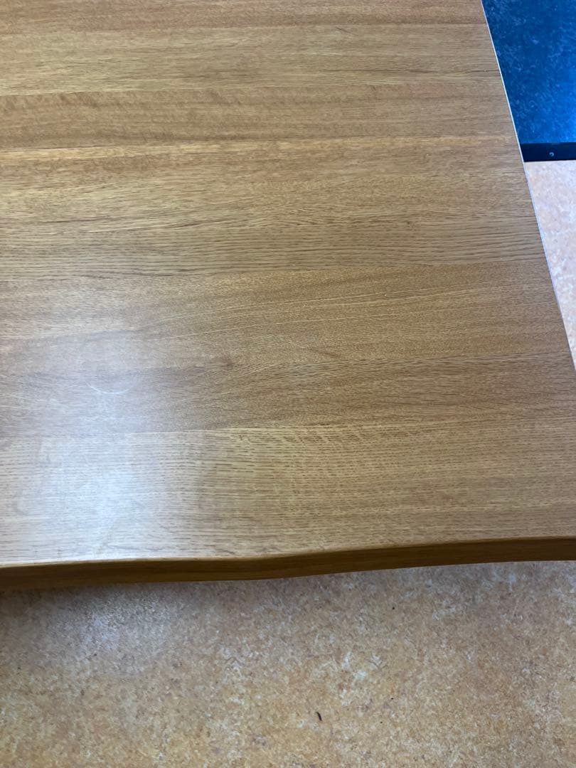 【送料込み】ナラ木　一枚板　ローテーブル　リビングテーブル　オーク材　木製