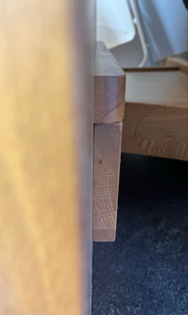 【送料込み】ナラ木　一枚板　ローテーブル　リビングテーブル　オーク材　木製