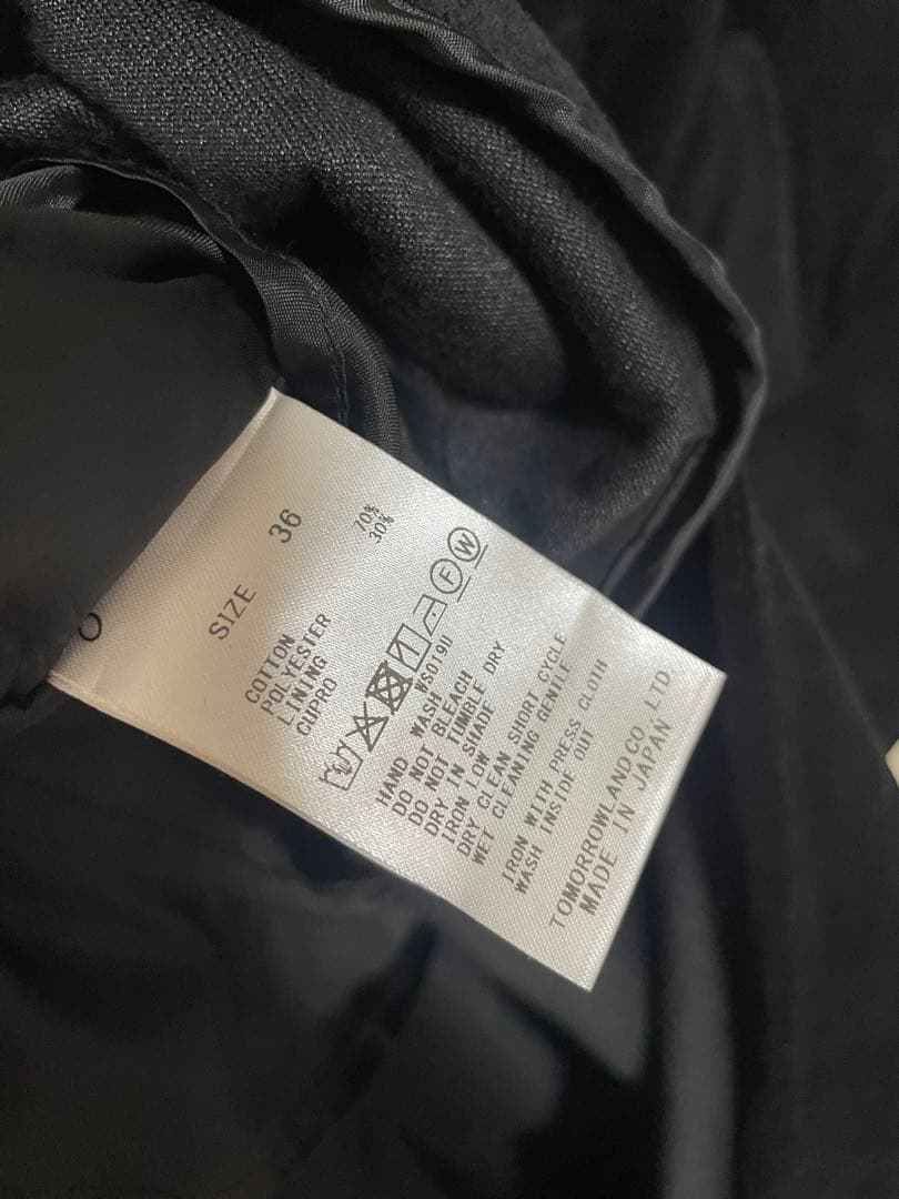 完売 MACPHEE コットンポリエステル ベロア Vネックワンピース