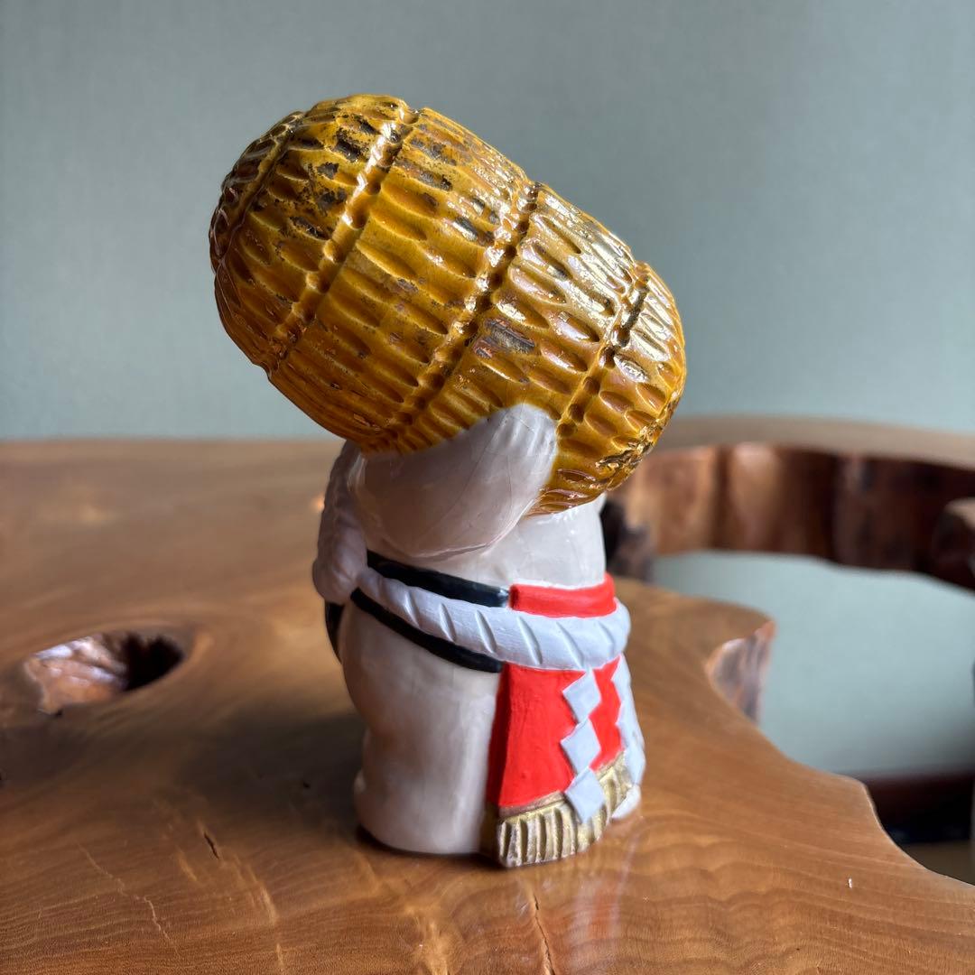 六兵衛窯 子年 「冨久俵」ねずみ 干支置物 清水焼 陶芸 たち吉 共箱