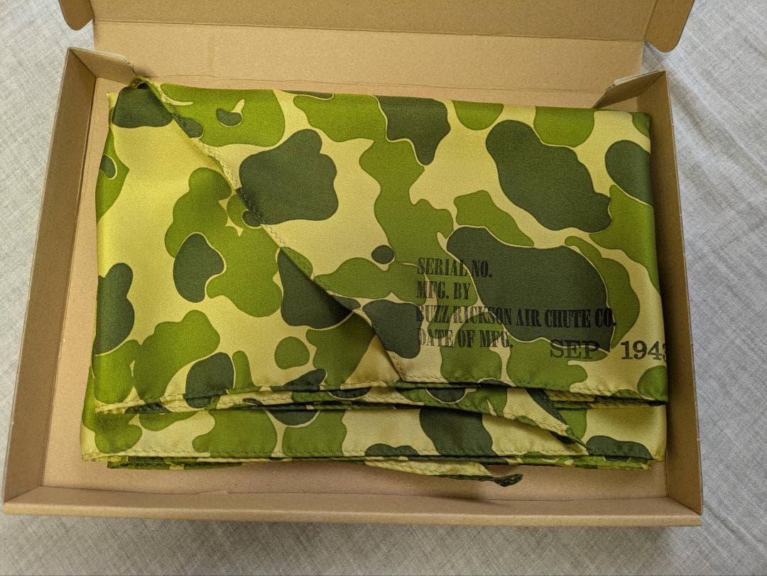 BUZZ RICKSON'S パラシュートクロス スカーフ 1943MODEL