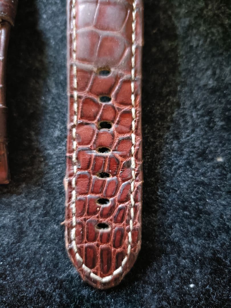 パネライ Dバックル用純正革ベルト PAM00111などに ケース径44mm用