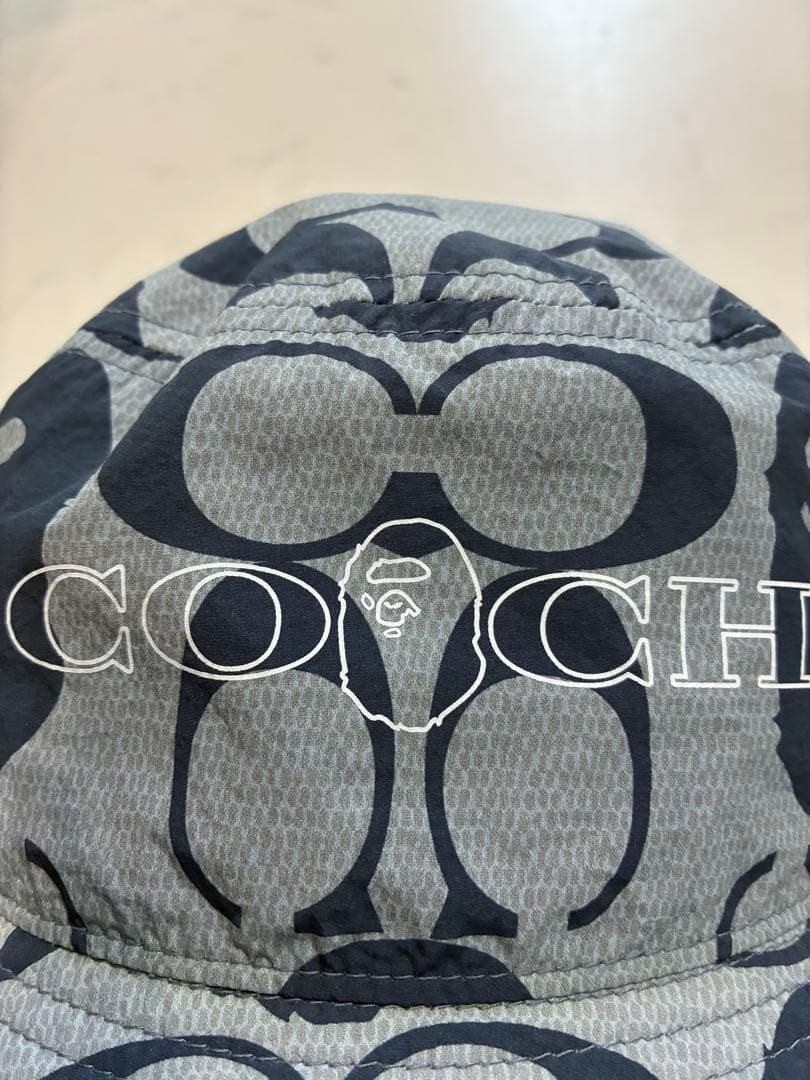 コーチとBAPEコラボバケットハット　M