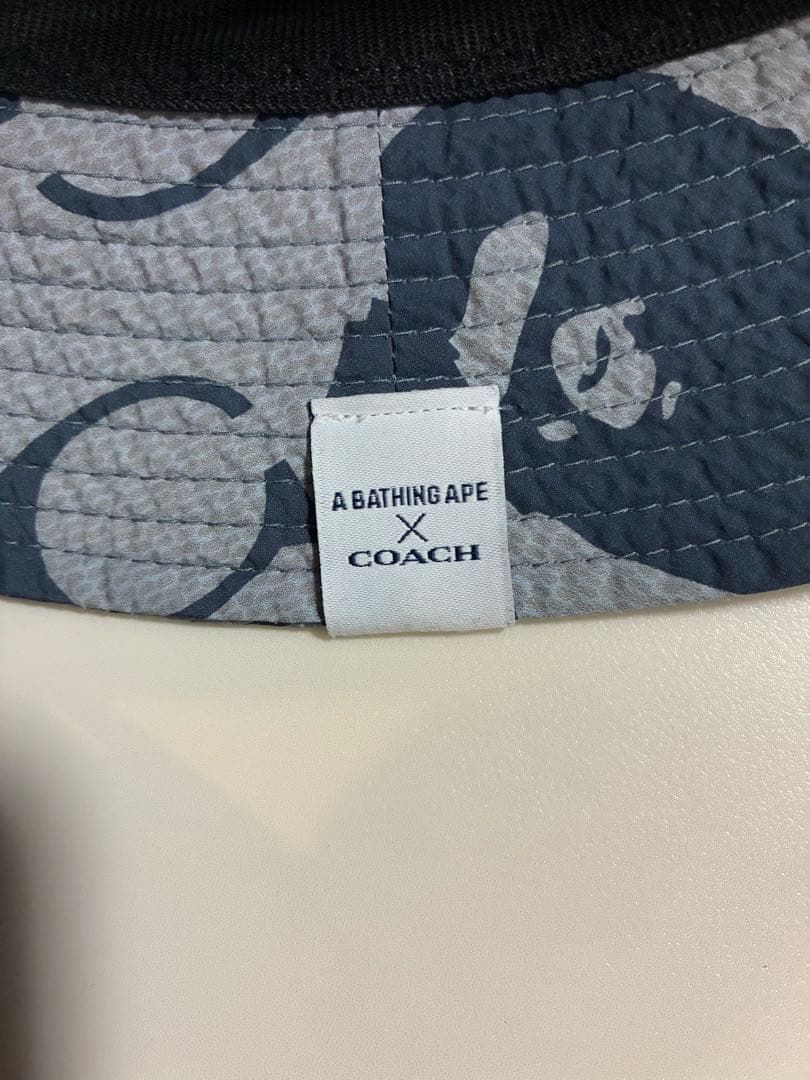 コーチとBAPEコラボバケットハット　M