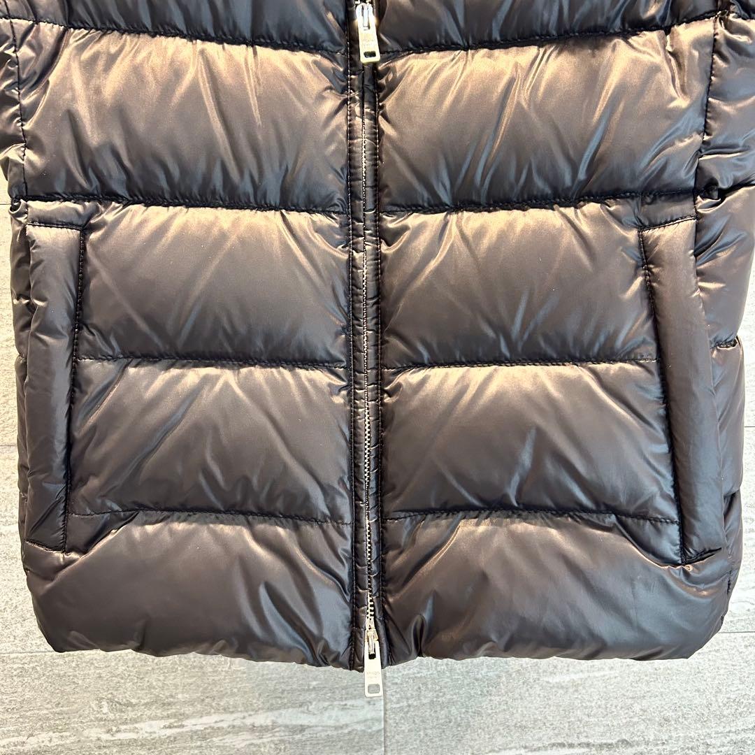 美品✨PRADA ダウン 三角ロゴプレート ダブルジップ 42 ブラック